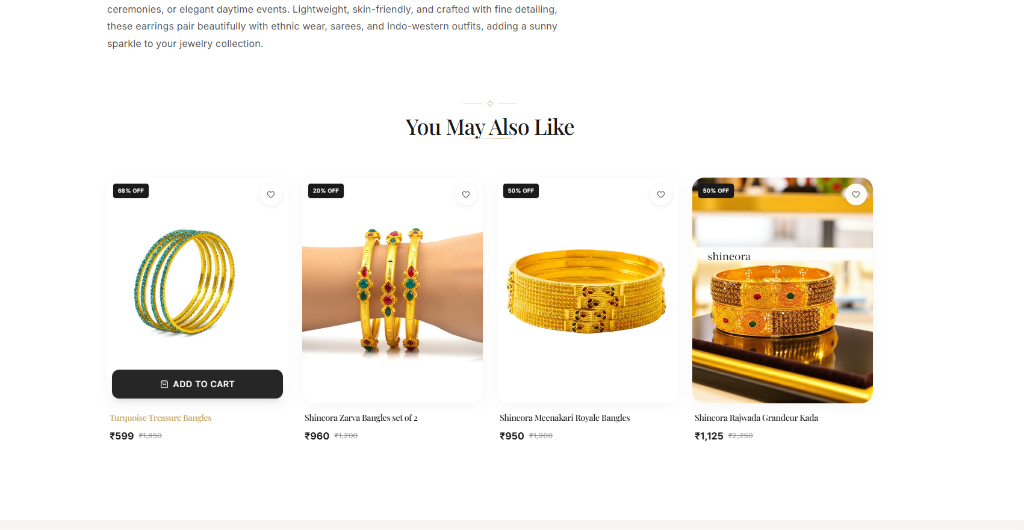 Shineora Checkout Flow